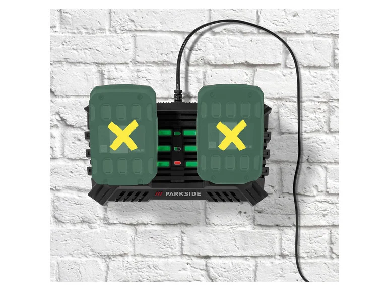 PARKSIDE® Chargeur de batterie double PDSLG 20 B. 2 x 4.5 A. 20 V