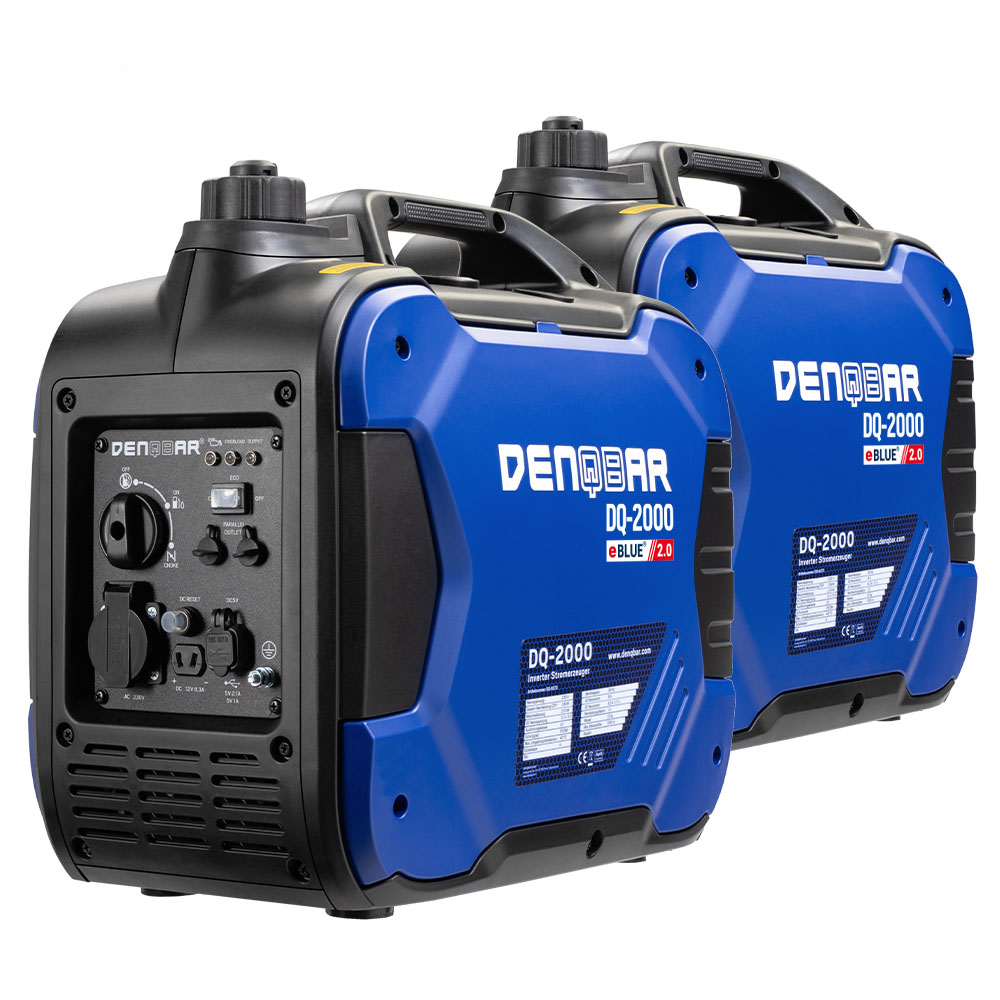BUNDLE: 2 X 2.0 KW INVERTER POWER GENERATOR DQ-2000 + CABLE FOR PARALLEL CONNECTION