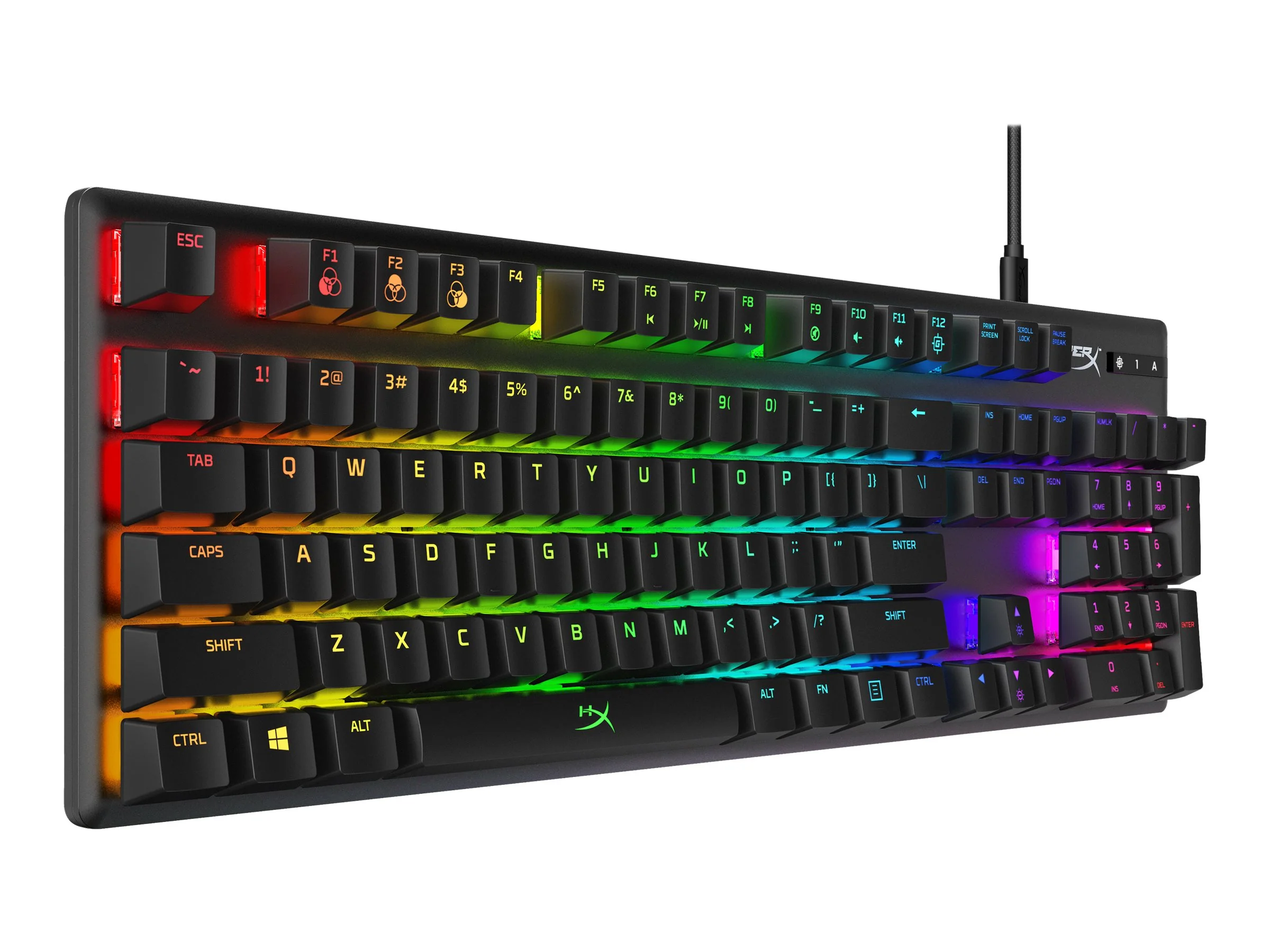 HyperX Alloy Origins Tastatur Mekanisk RGB/16.7 millioner farver Kabling USA