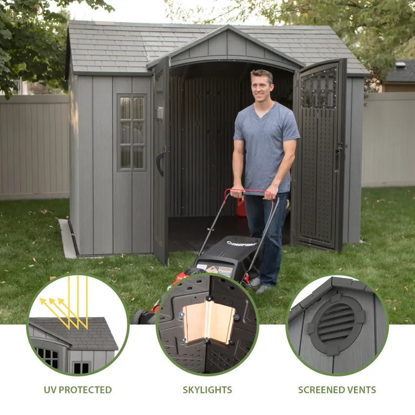 LIFETIME 10 FT. X 8 FT. OUTDOOR STORAGE SHED