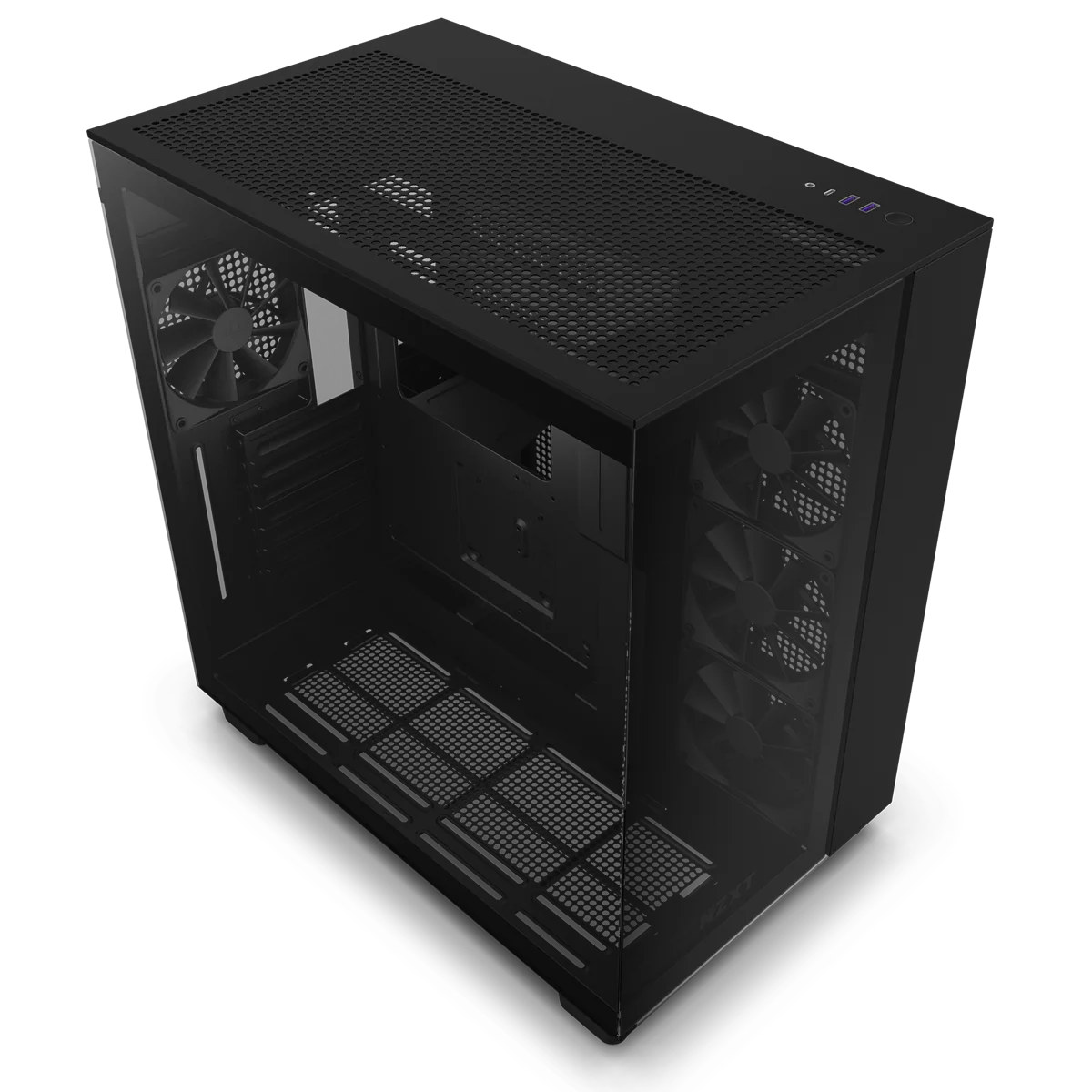 NZXT H9 Flow Schwarzes Zweikammer-Mid-Tower-Gehäuse