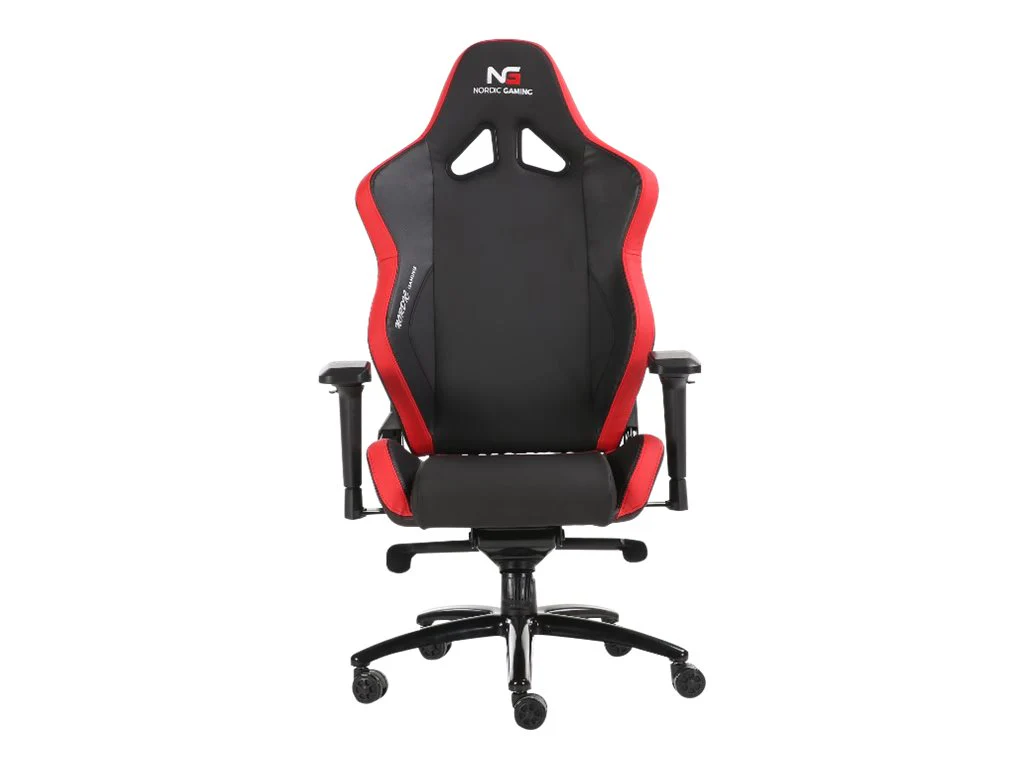 Nordic Gaming Heavy Metal Gamer Stuhl Schwarz Rot