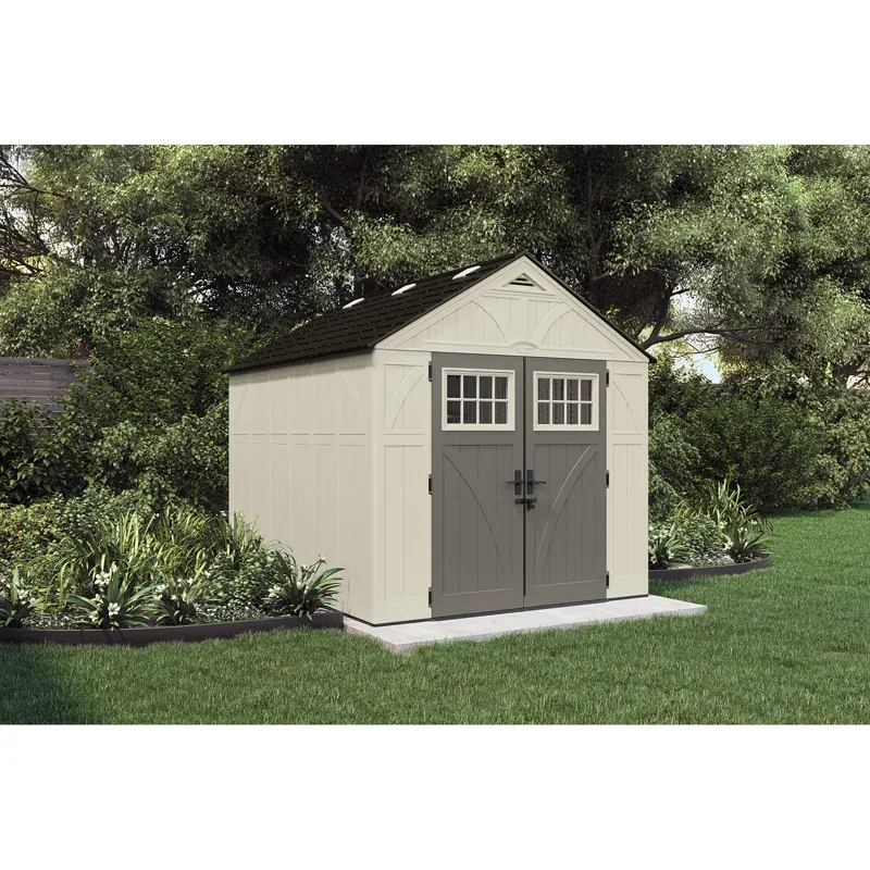 Suncast Outdoor Vanilla Resin Storage Shed