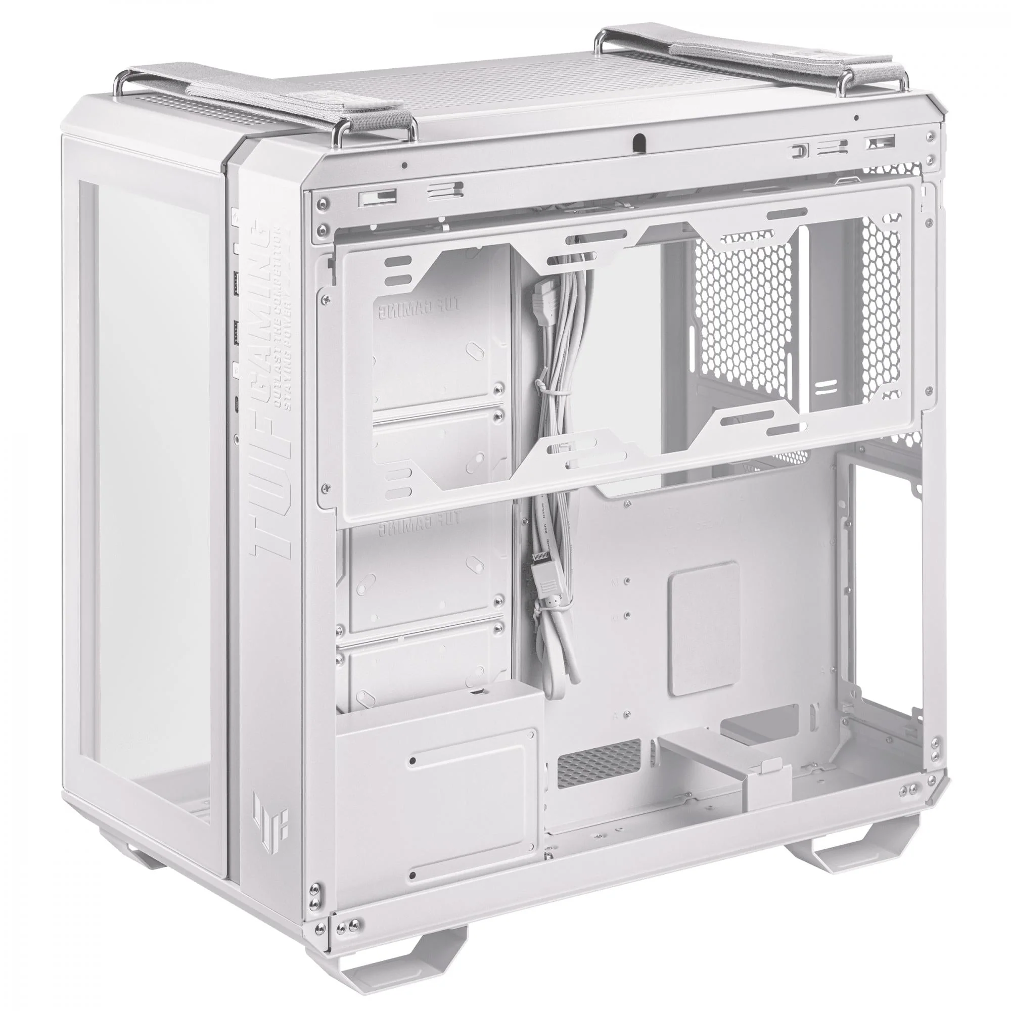 ASUS TUF Gaming GT502 Tempered Glass Dual Chamber Case White