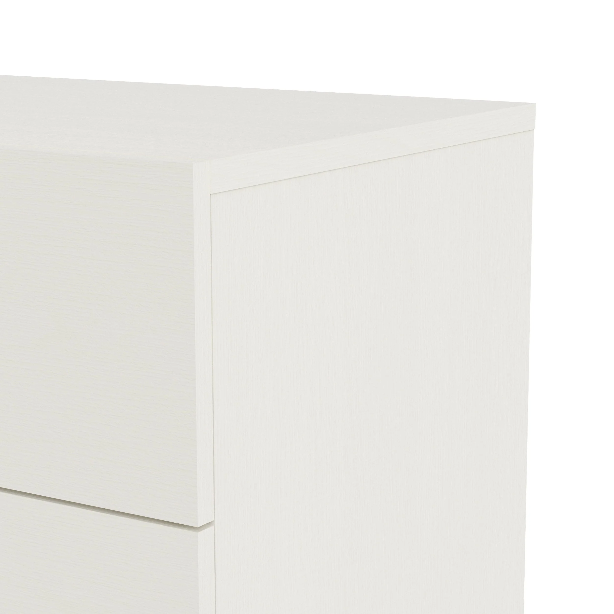 Tvilum Loft 8 Drawer Double Dresser, White Woodgrain