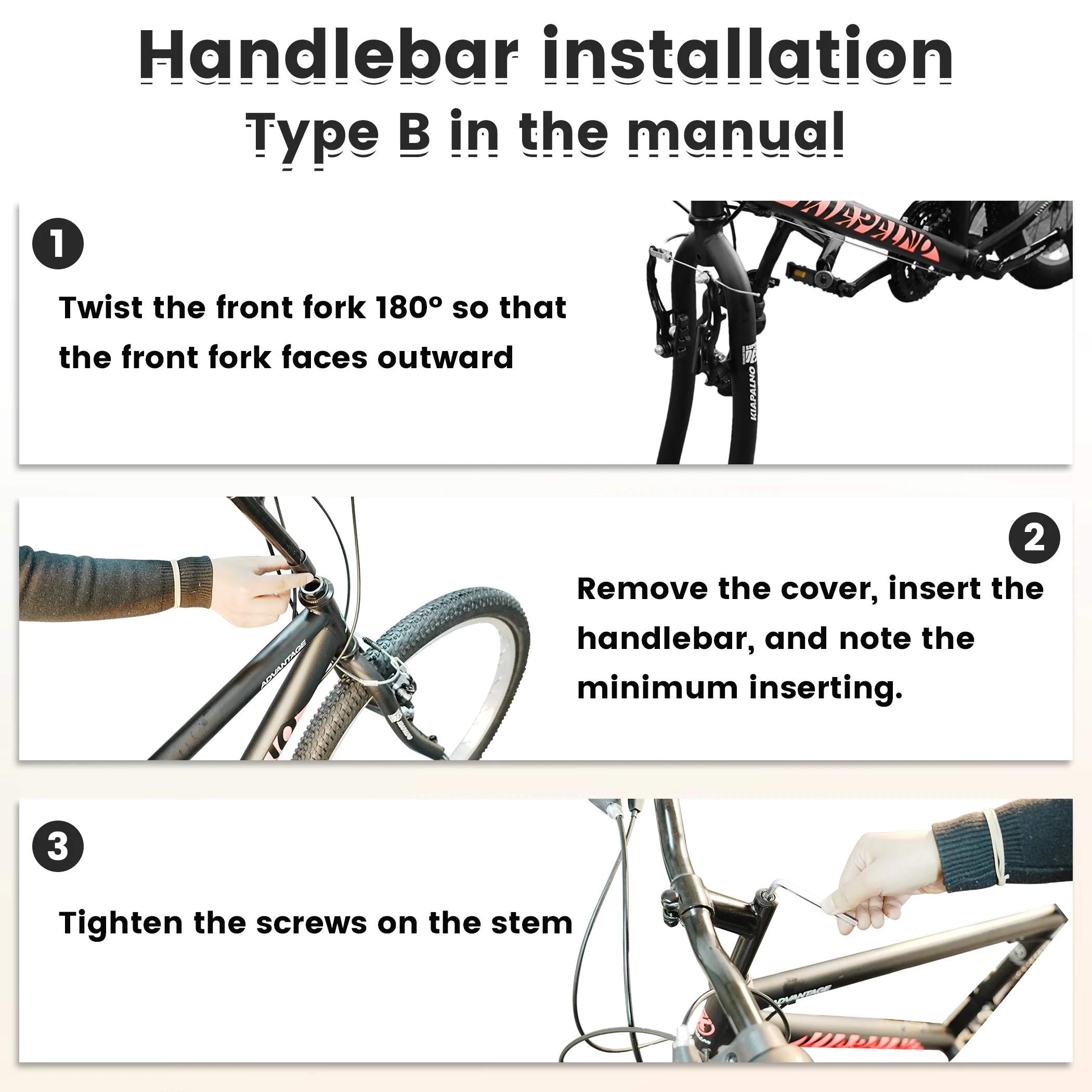 24 Inch Mountain Bike for 10+ Years Old, 21 Speeds Commuter Bike with V Brake and Steel Frame, Rigid Suspension MTB Bicycle for City Trail Beach Snow, Black-Red