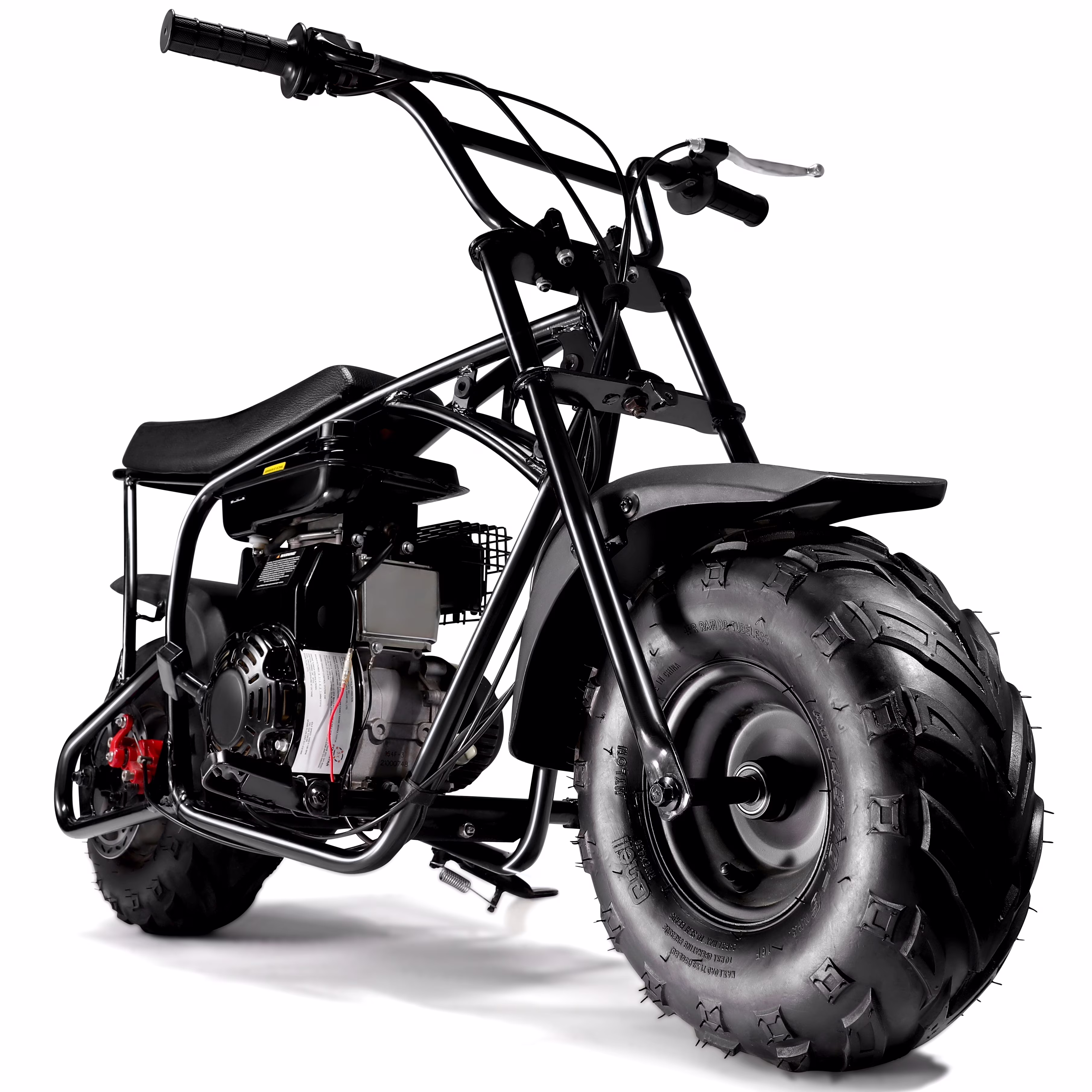 Oryxearth Mini Gas Bike, 105cc 4-Stroke Dirt Off Road Trail, 24mph, Weight Support 165 LBS, Red