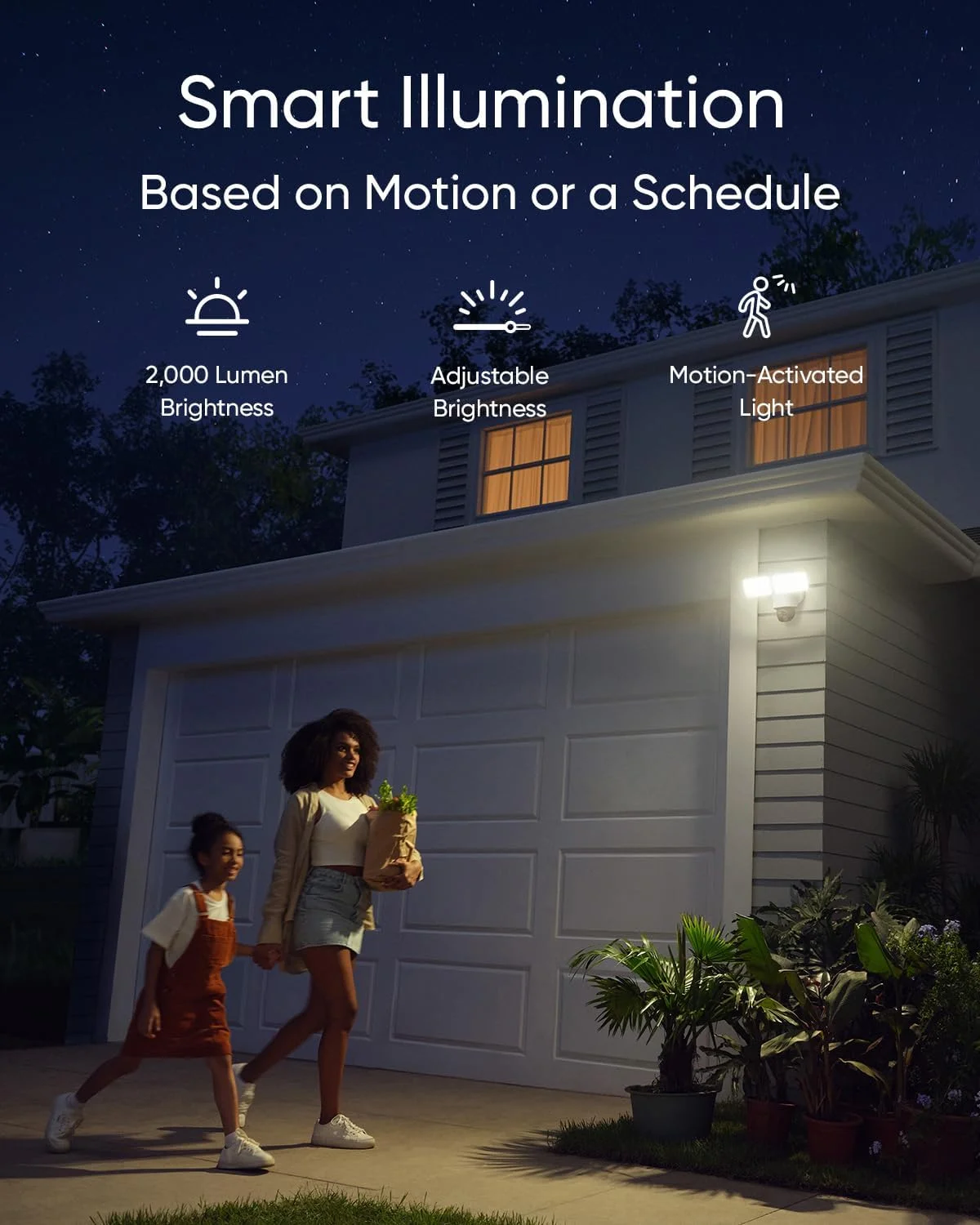 eufy Security Floodlight Camera E340, Wired Camera, 3K+2K Dual Camera, 360�� Pan and Tilt, No Monthly Fee