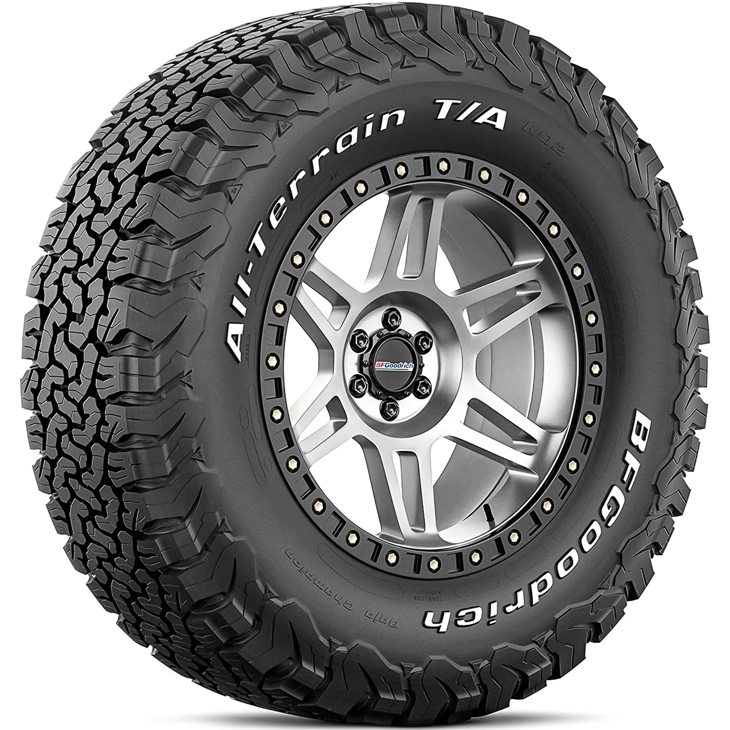 BFGoodrich All-Terrain T/A KO2 LT 265/70R17 112/109S C 6 Ply AT A/T Tire Fits: 2017 Chevrolet Silverado 1500 WT, 2014-15 Chevrolet Silverado 1500 WT