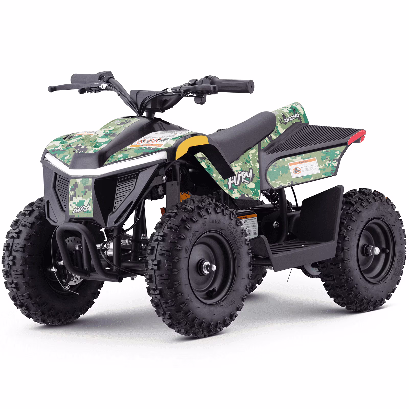 Droyd Fury Electric Youth ATV, 36V 500W Brushless Motor, Dual Suspension, Max Speed 15 mph, Offroad