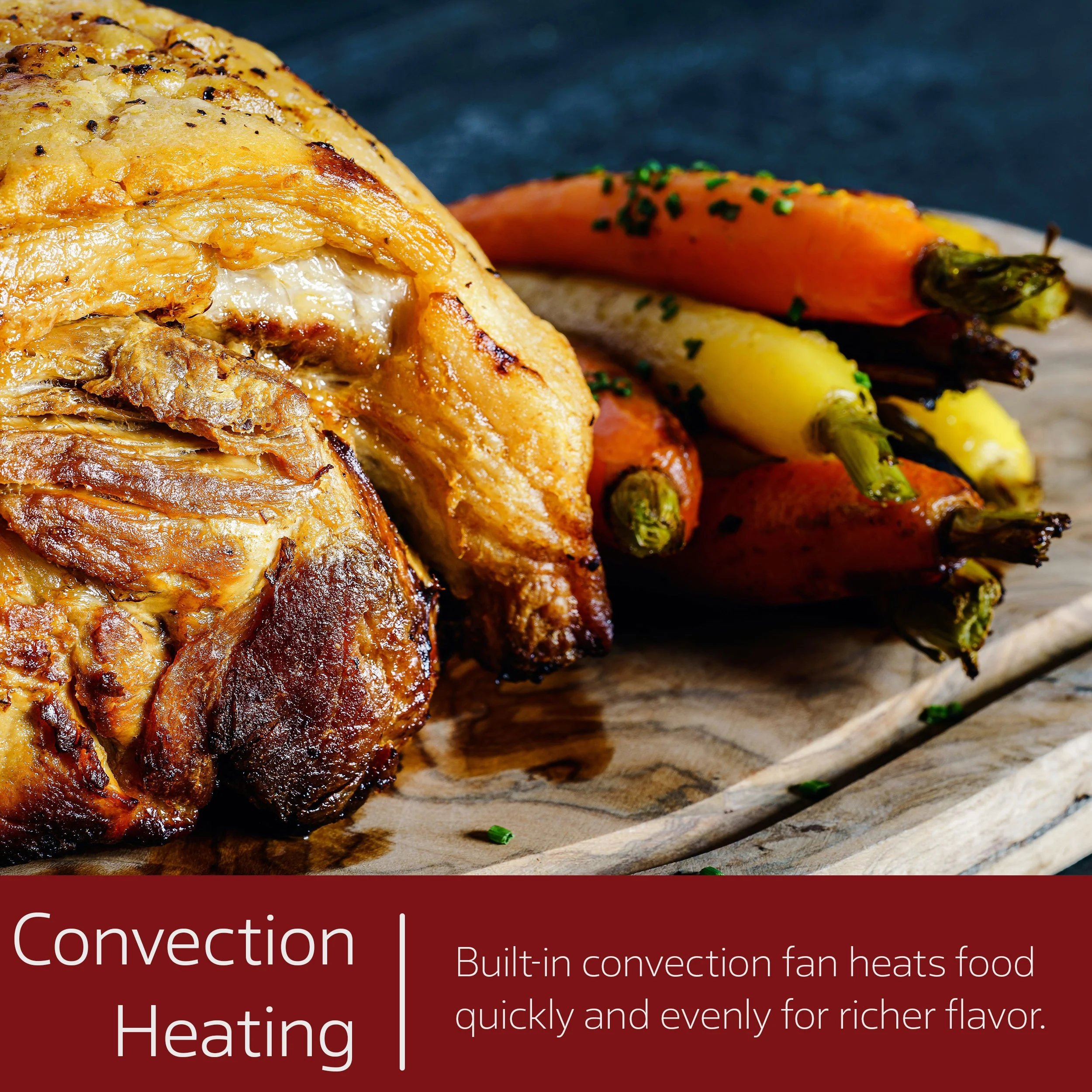 MegaChef 45 Quart Electric French Door Rotisserie Convection Counter Top Oven