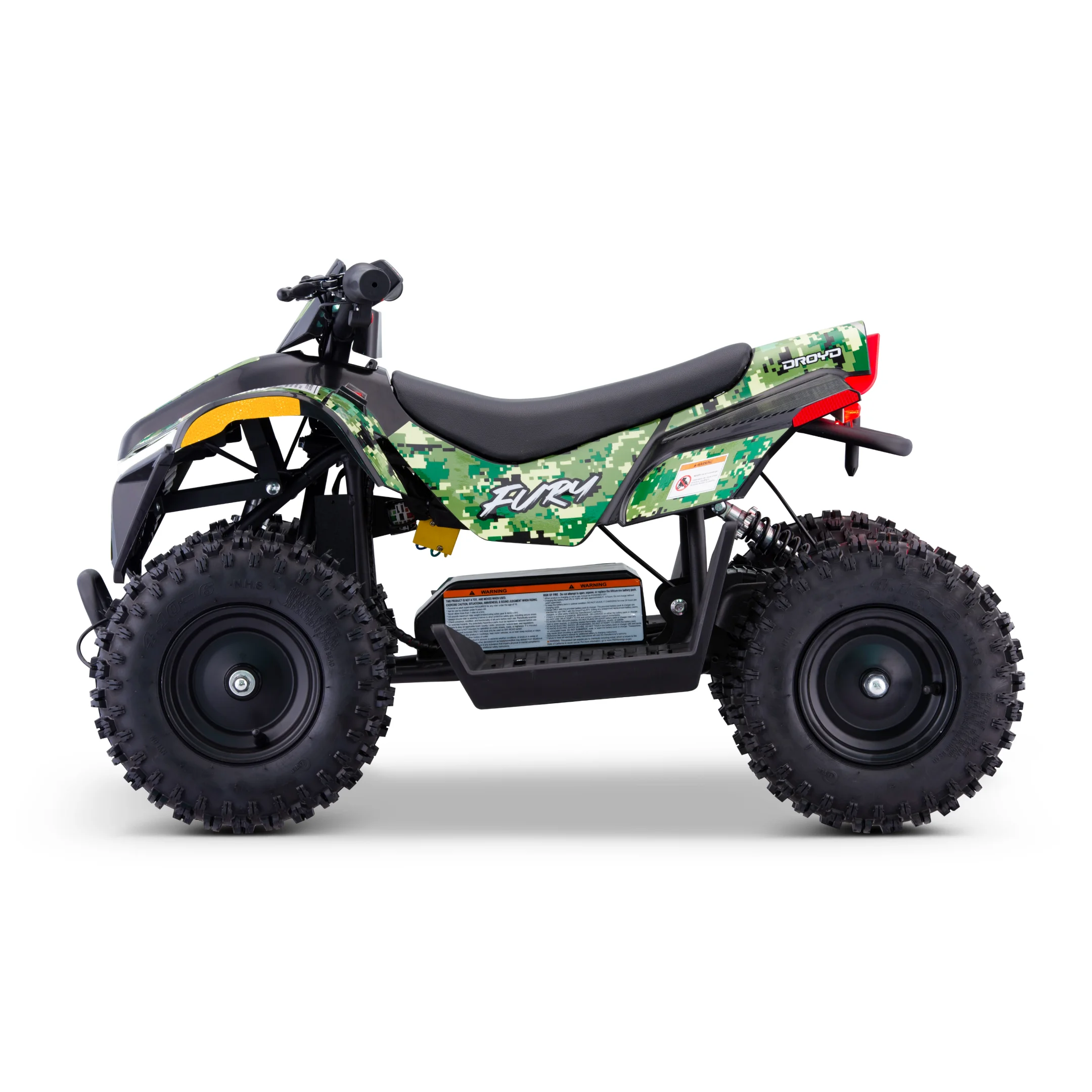 Droyd Fury Electric Youth ATV, 36V 500W Brushless Motor, Dual Suspension, Max Speed 15 mph, Offroad