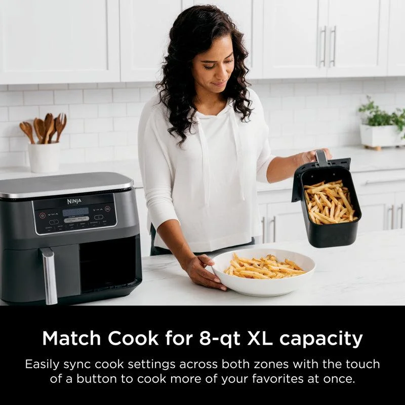 Ninja Foodi 6-in-1 8-Quart 2-Basket Air Fryer with DualZone Technology