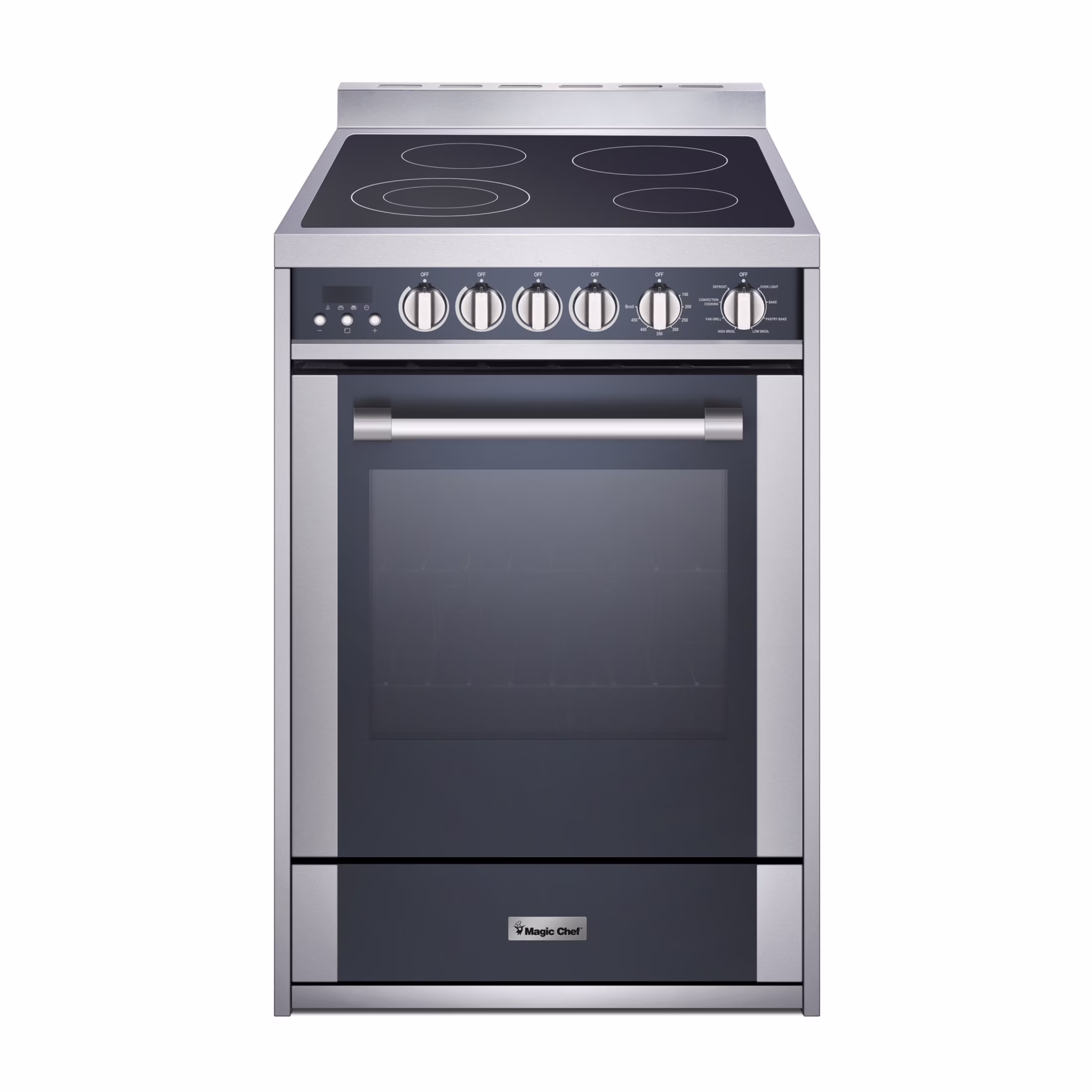 Magic Chef 2.2 cu. ft. Electric Range with Convection in Stainless Steel in Stainless Steel