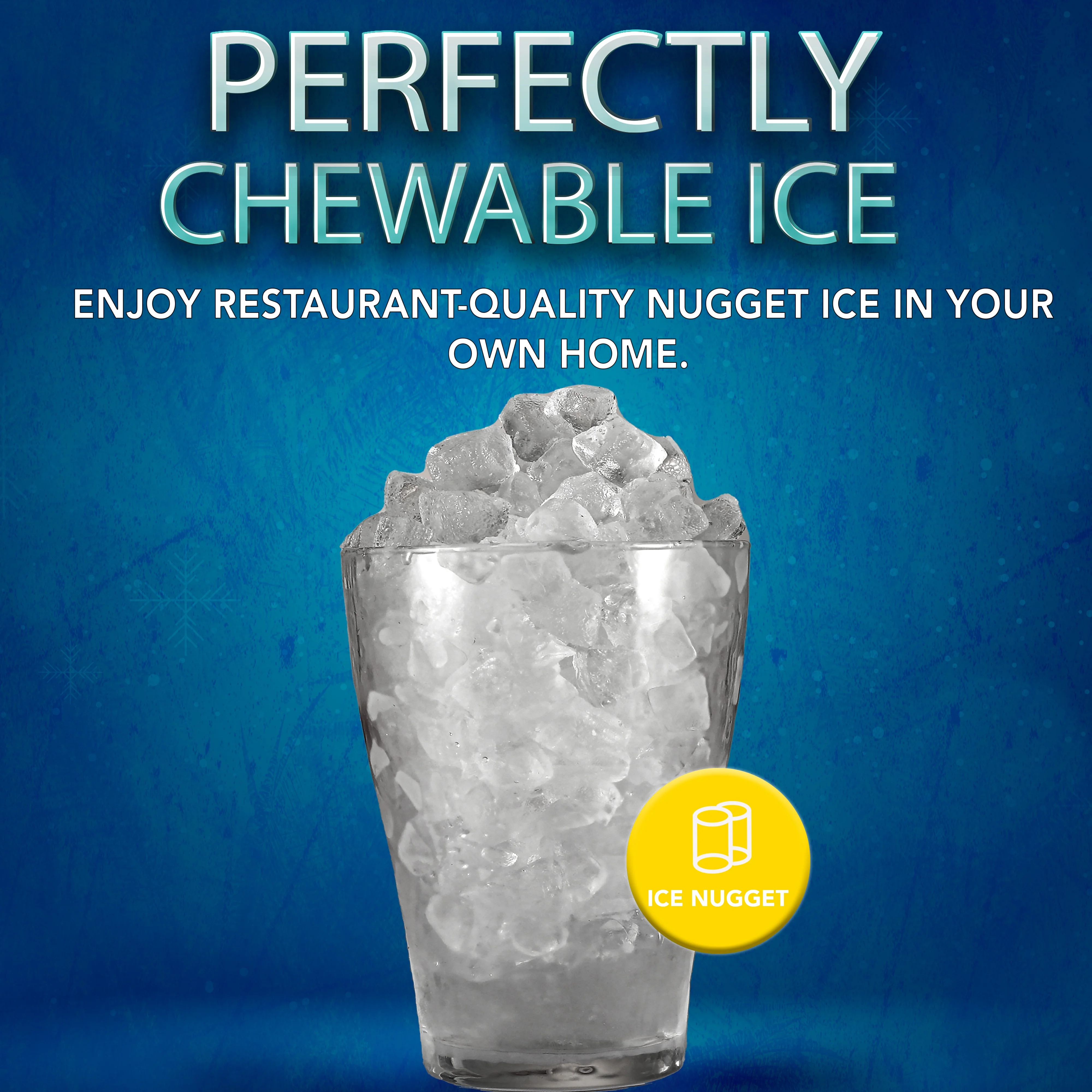 Frigidaire 44 lbs. Crunchy Chewable Nugget Ice Maker EFIC235, Stainless Steel