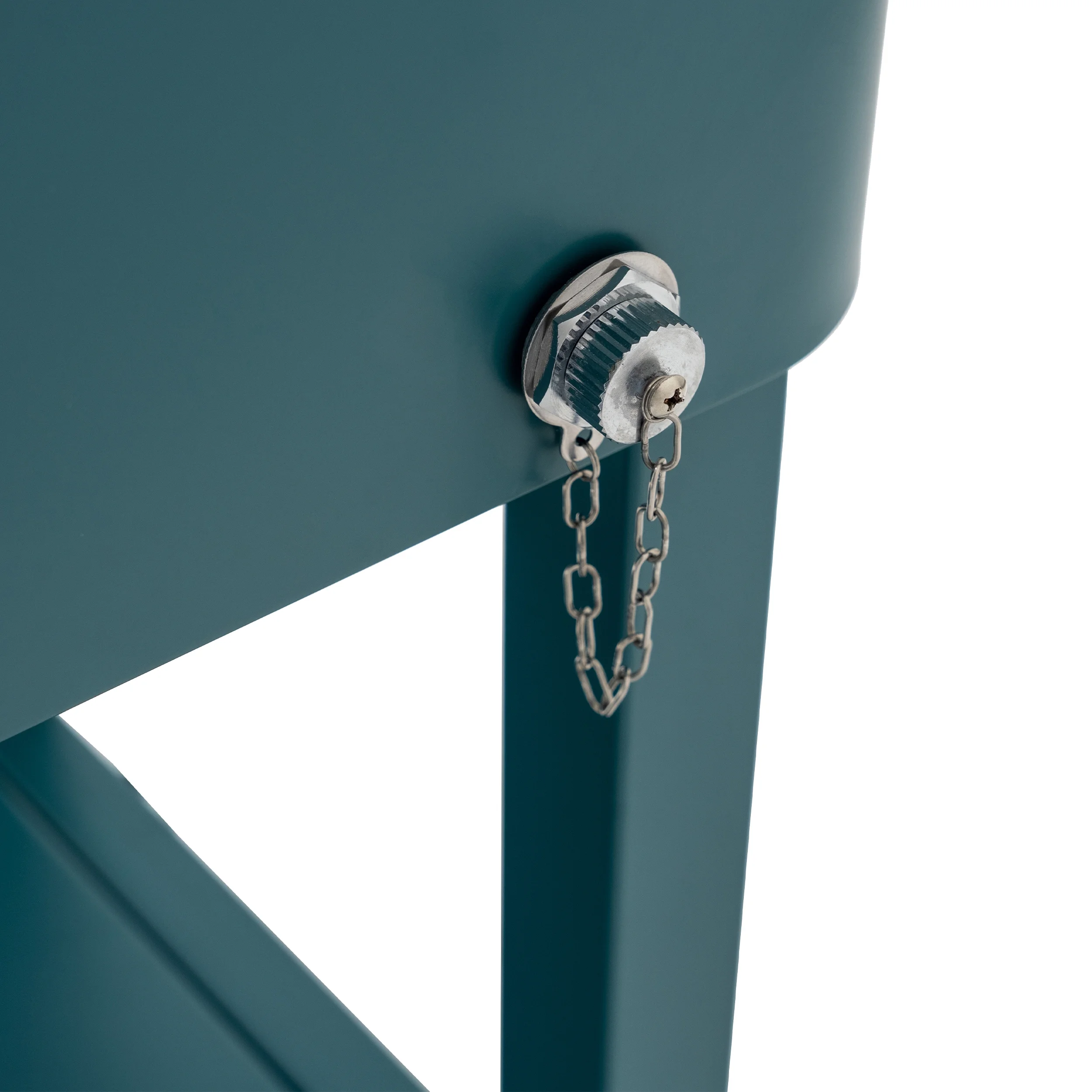 Permasteel 80-Qt Outdoor Steel Patio Cooler with Removable Basin, Rolling Cooler with Wheels, Teal Green