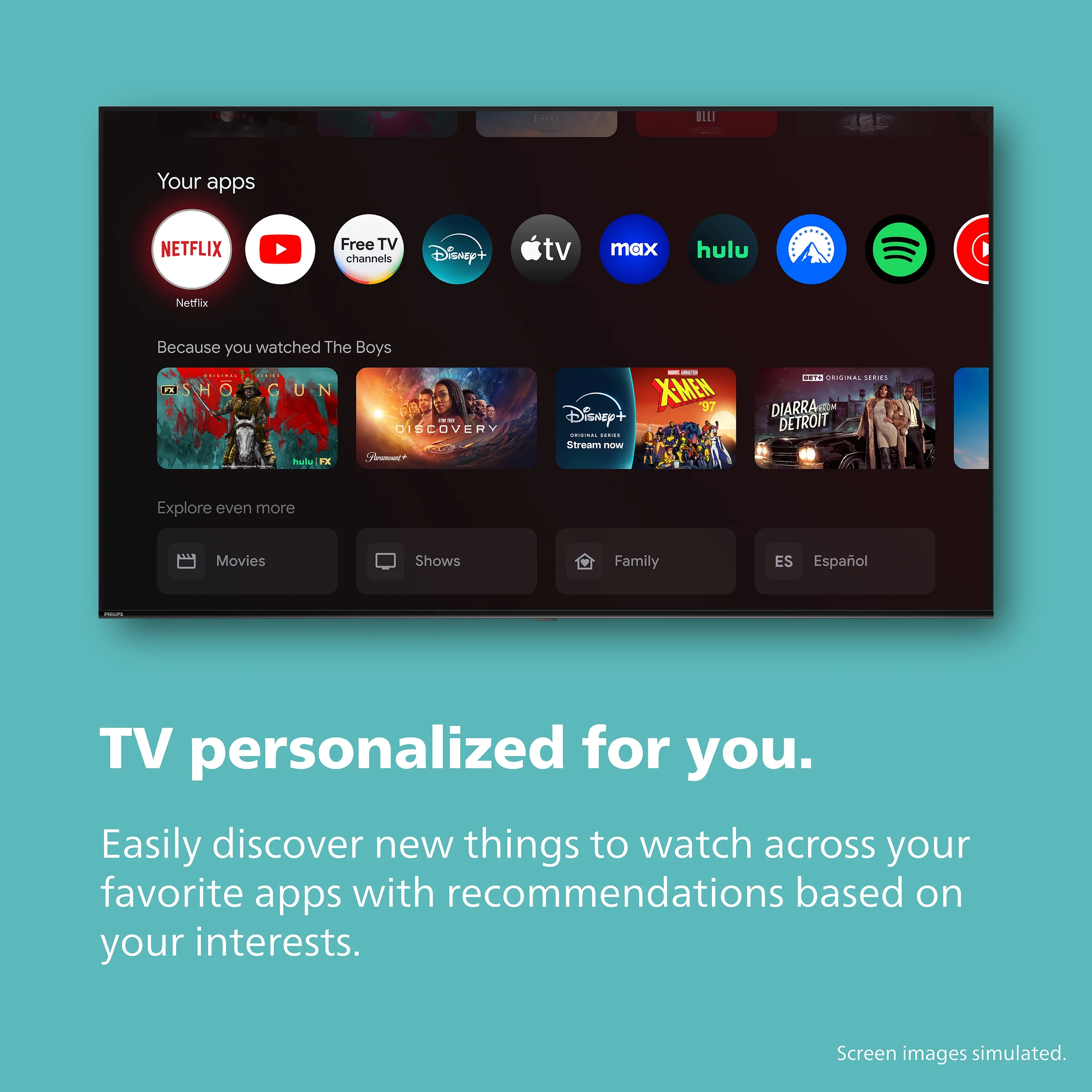 Philips 60�� Class 4K Ultra HD (2160p) Google Smart LED TV (60PUL7555/F7)