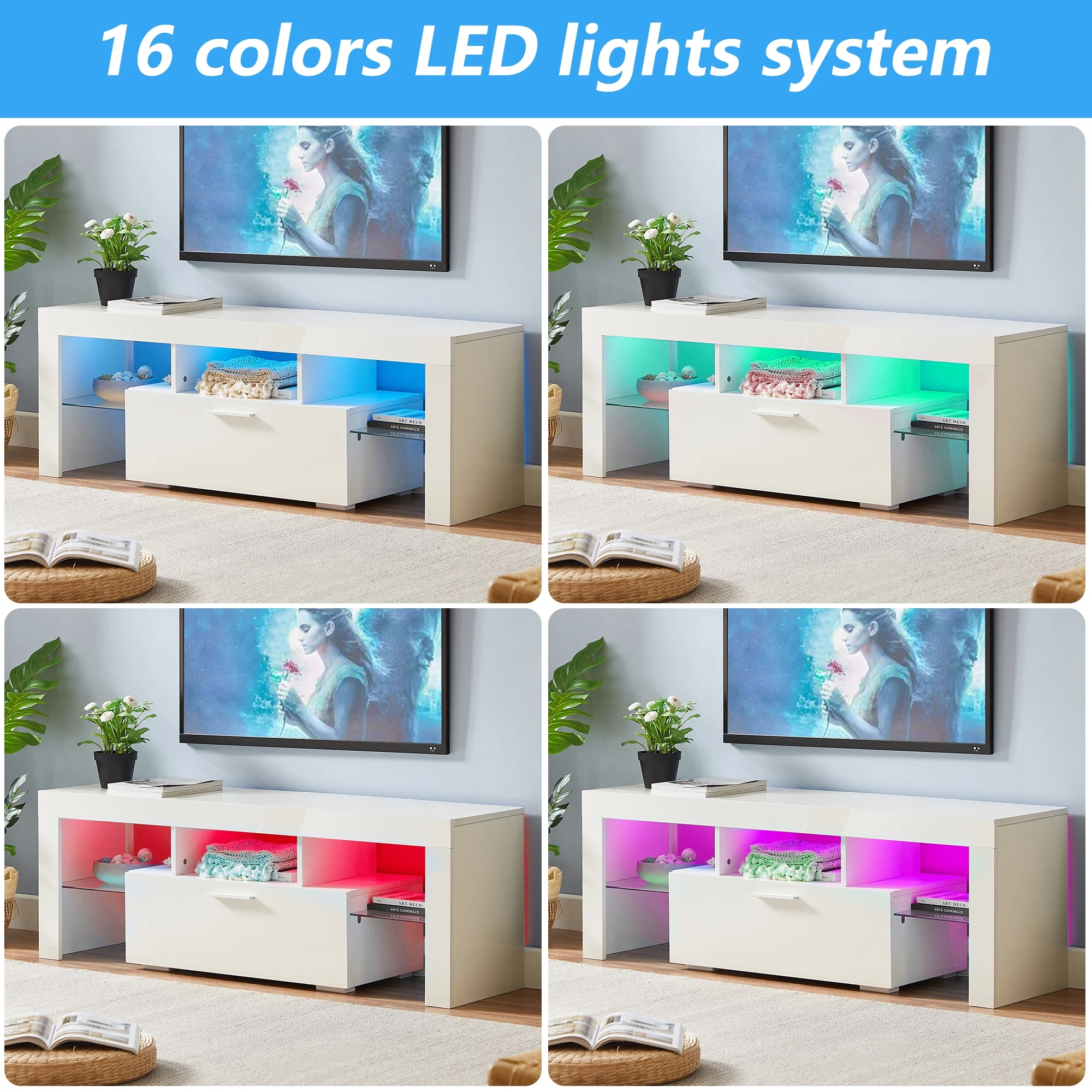 UHOMEPRO TV Stand for TV up to 70