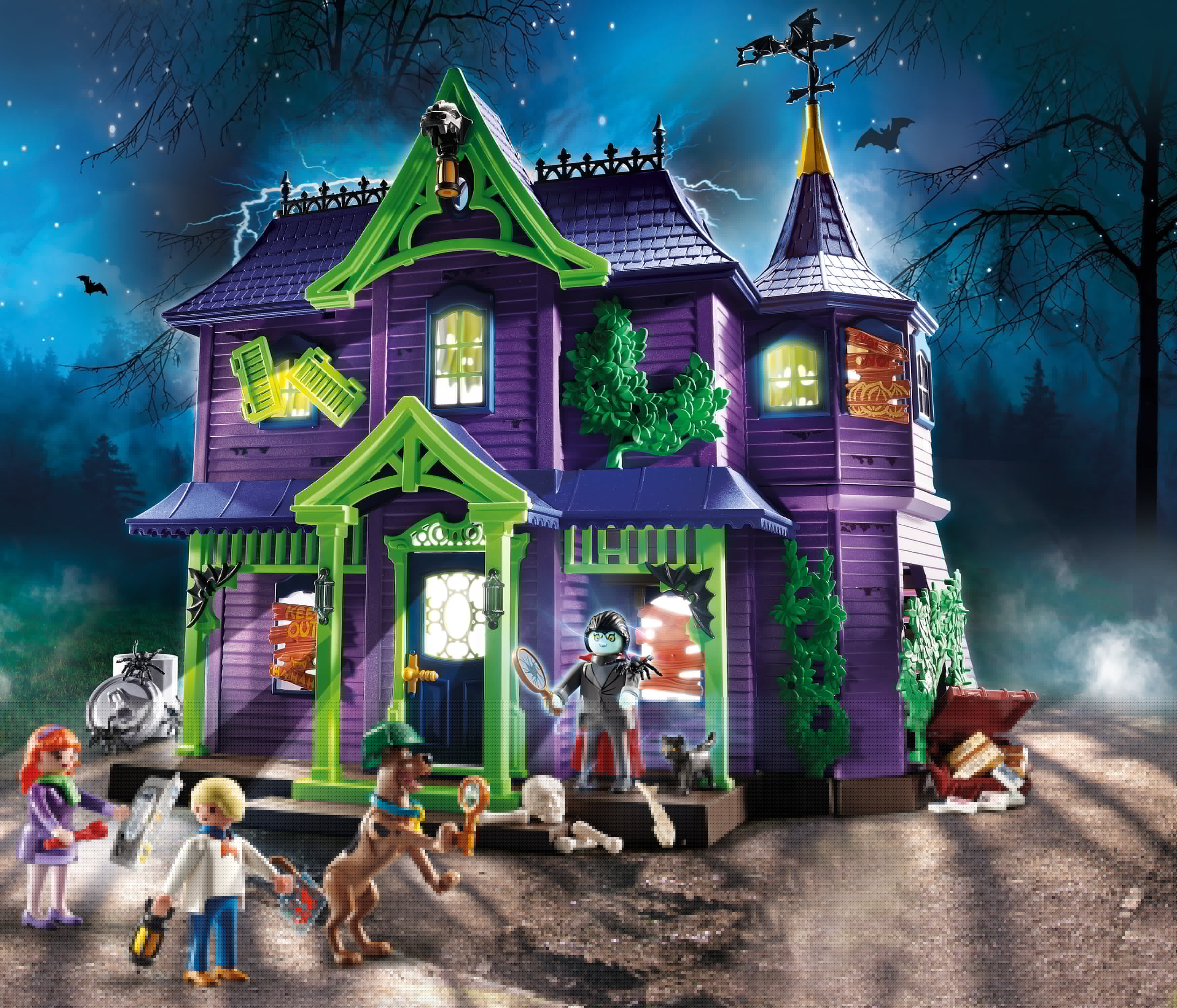 PLAYMOBIL SCOOBY-DOO! Adventure in the Mystery Mansion Playset
