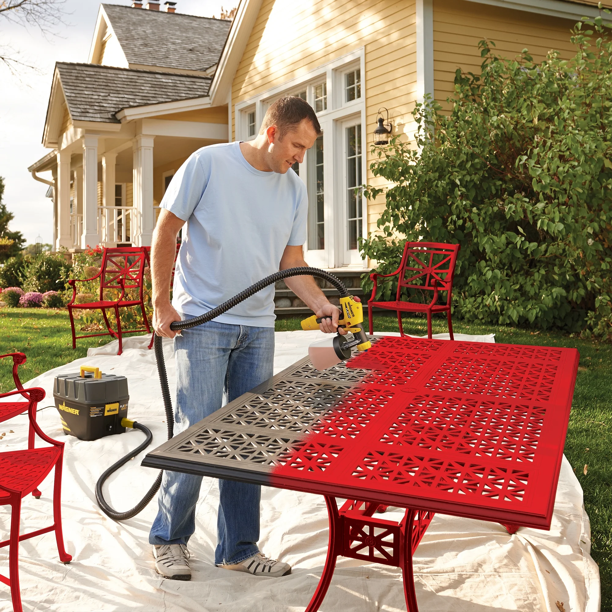 Wagner Flexio 5000 Paint Sprayer, 2 Nozzles Included, Turbine Base