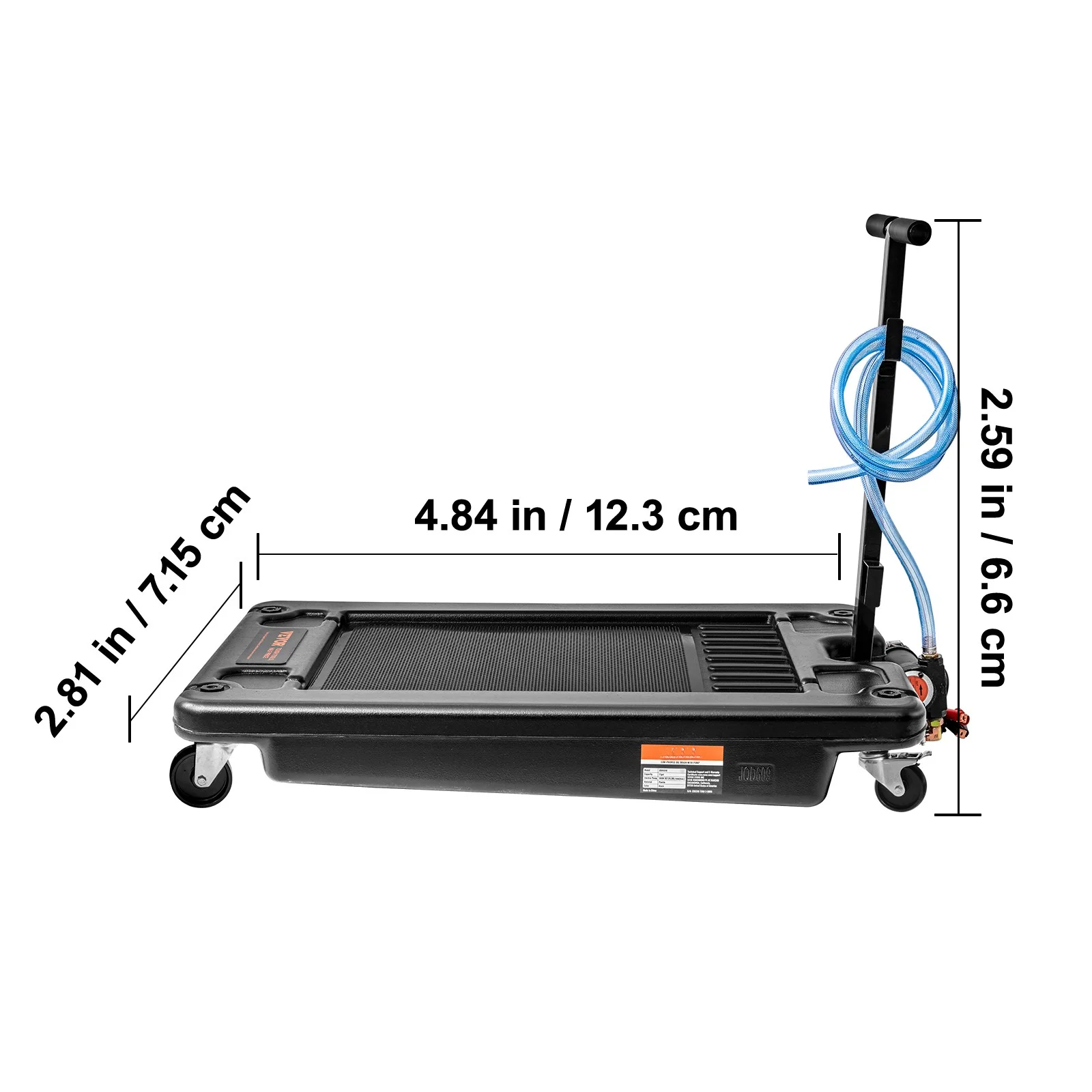 VEVOR Low Profile Oil Drain Pan 20 Gallon Oil Drain Pan with 180W Electric Pump
