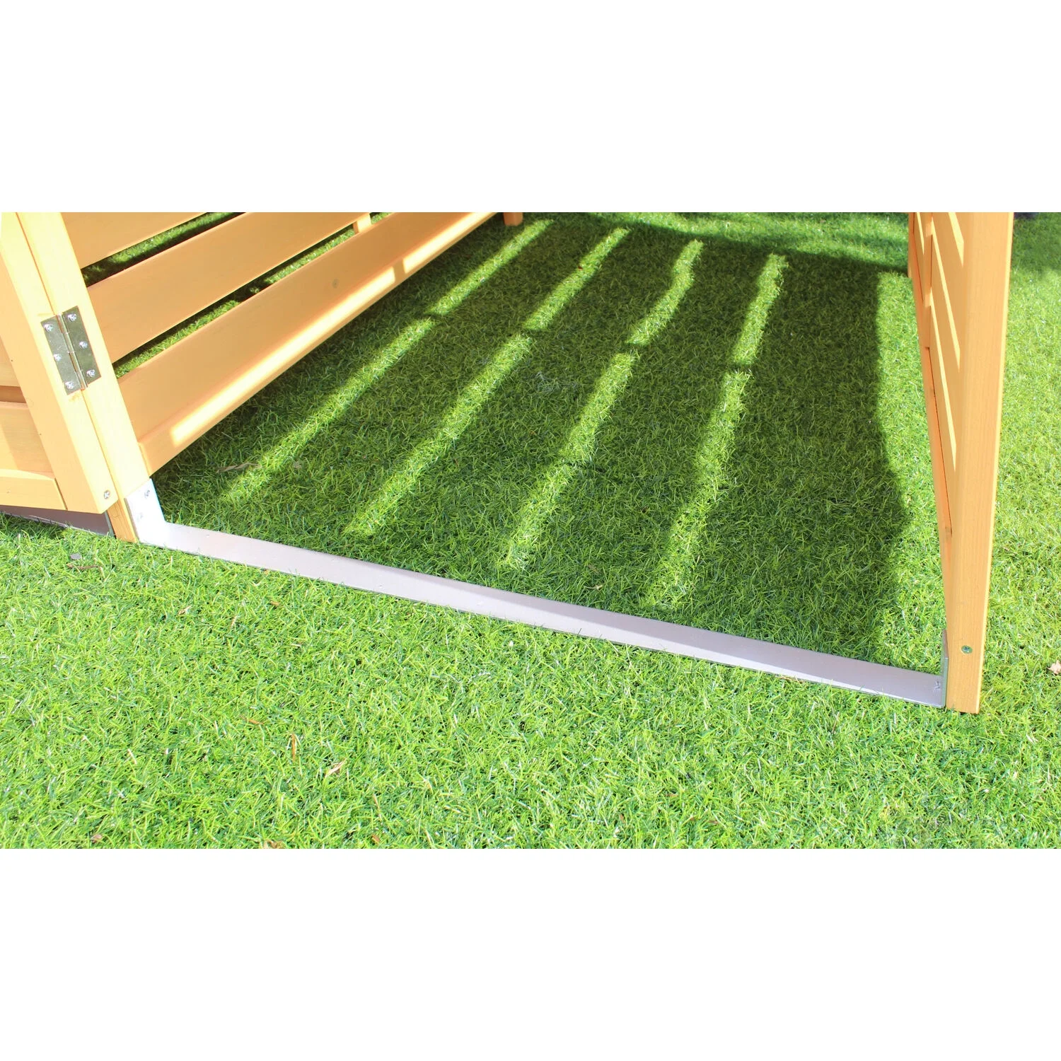 Hanover Outdoor 4.9 ft. x 4 ft. Wooden Trash Bin and Recyclables Storage Shed - HANWS0103-NAT