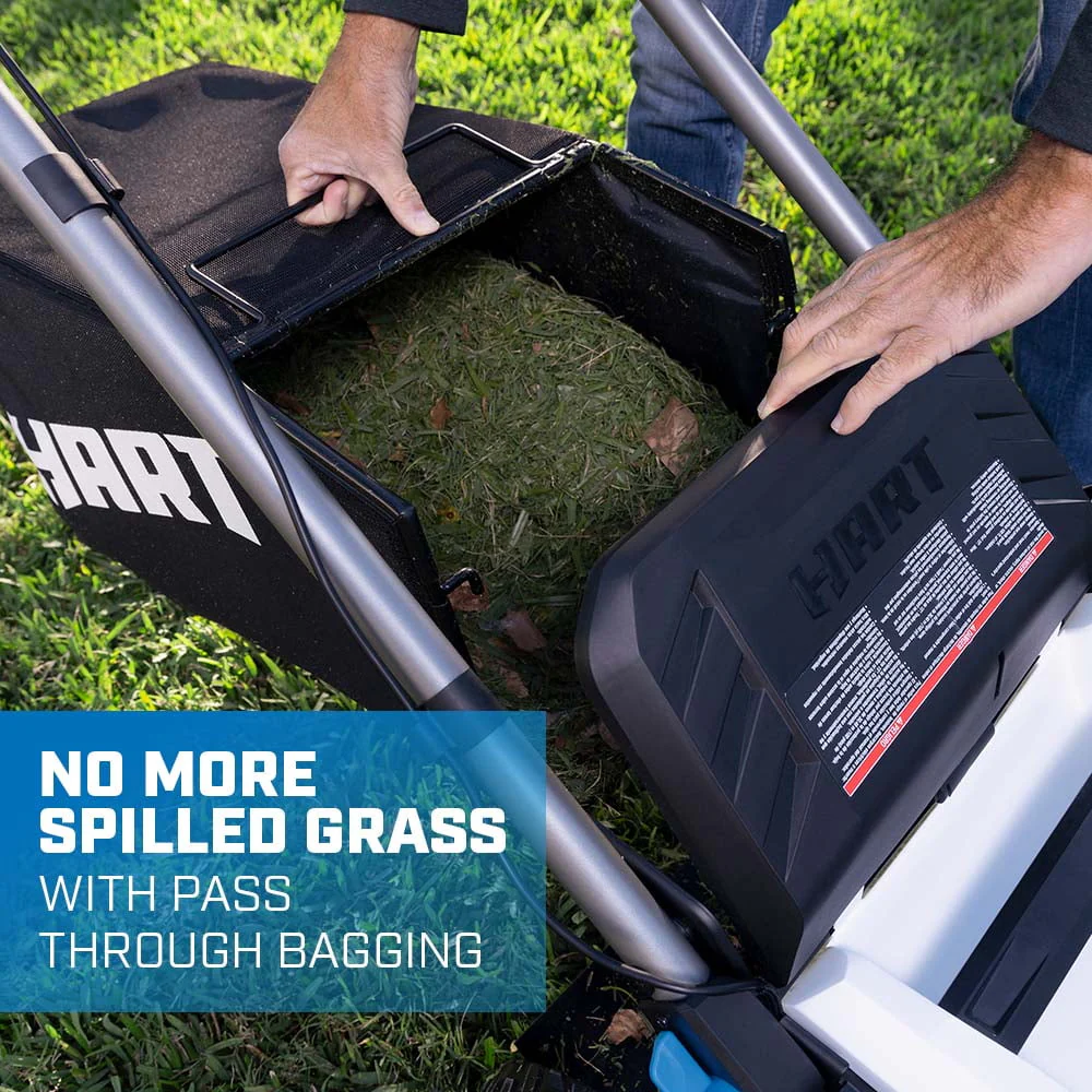 HART 40-Volt 20-inch Self-Propelled Battery-Powered Brushless Mower Kit, (1) 6.0Ah Lithium-Ion Battery