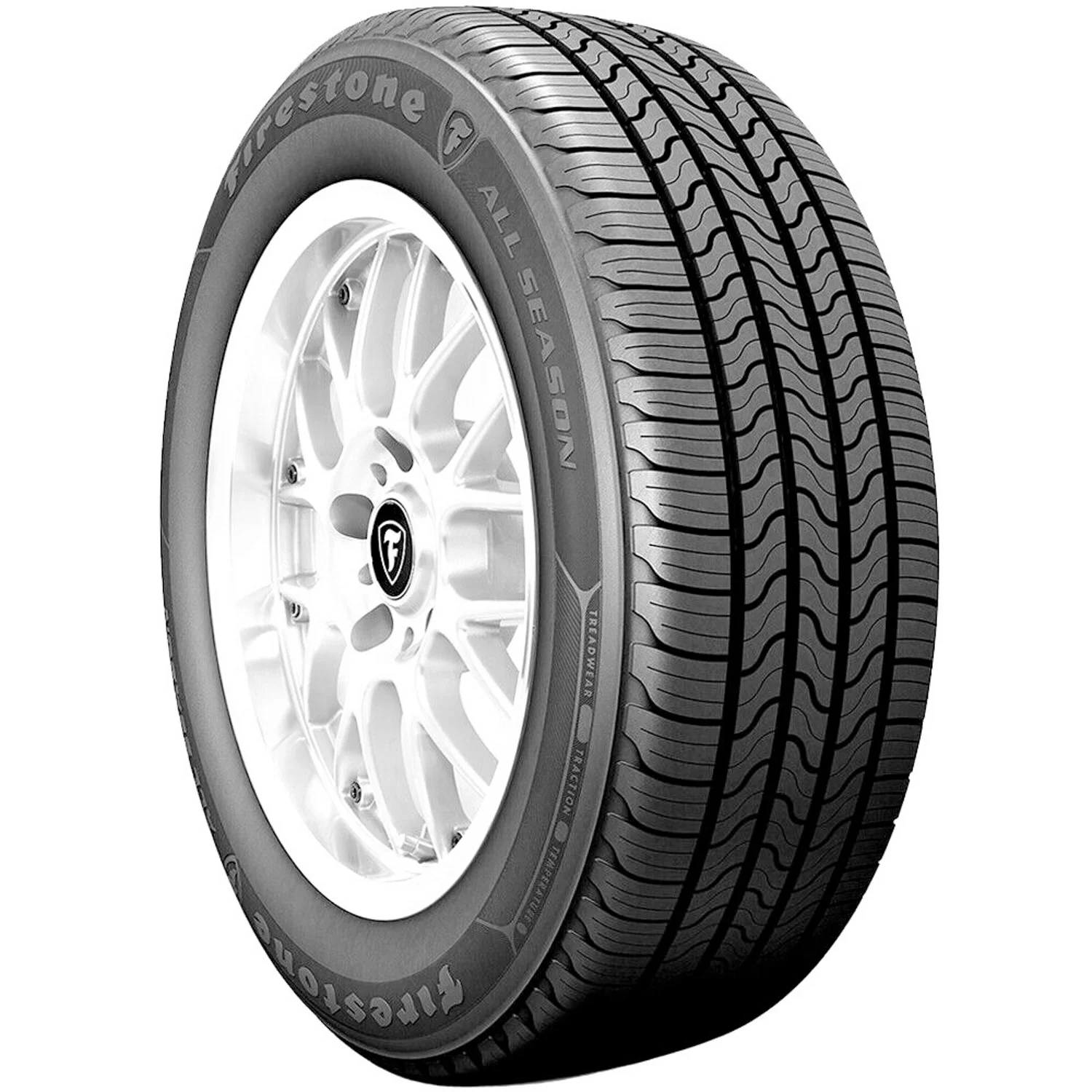 Set of 4 (FOUR) Firestone All Season 215/60R16 95T AS All Season A/S Tires Fits: 2011-15 Chevrolet Cruze LT, 2012 Nissan Altima SL