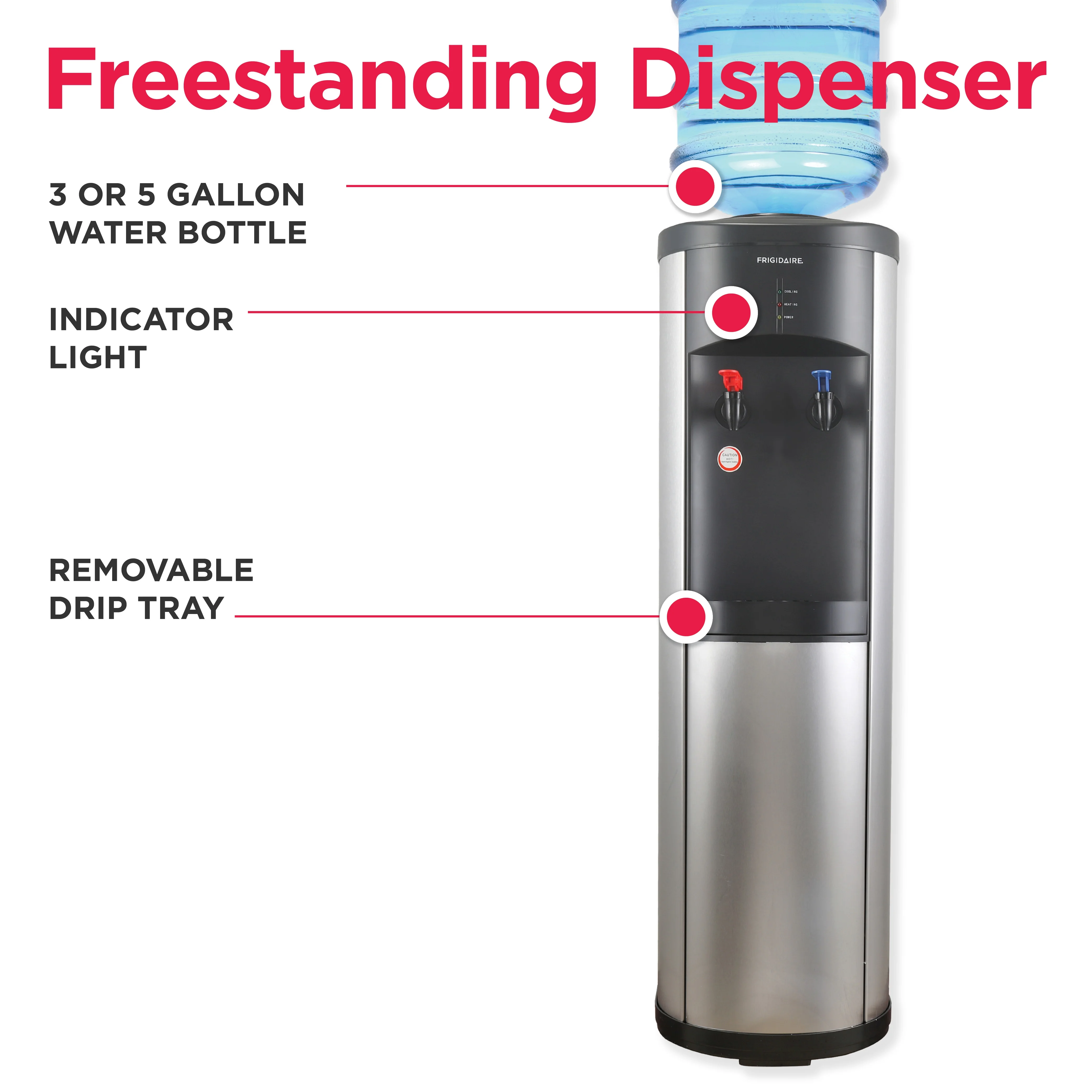 Frigidaire, Water Dispenser, Stainless Steel